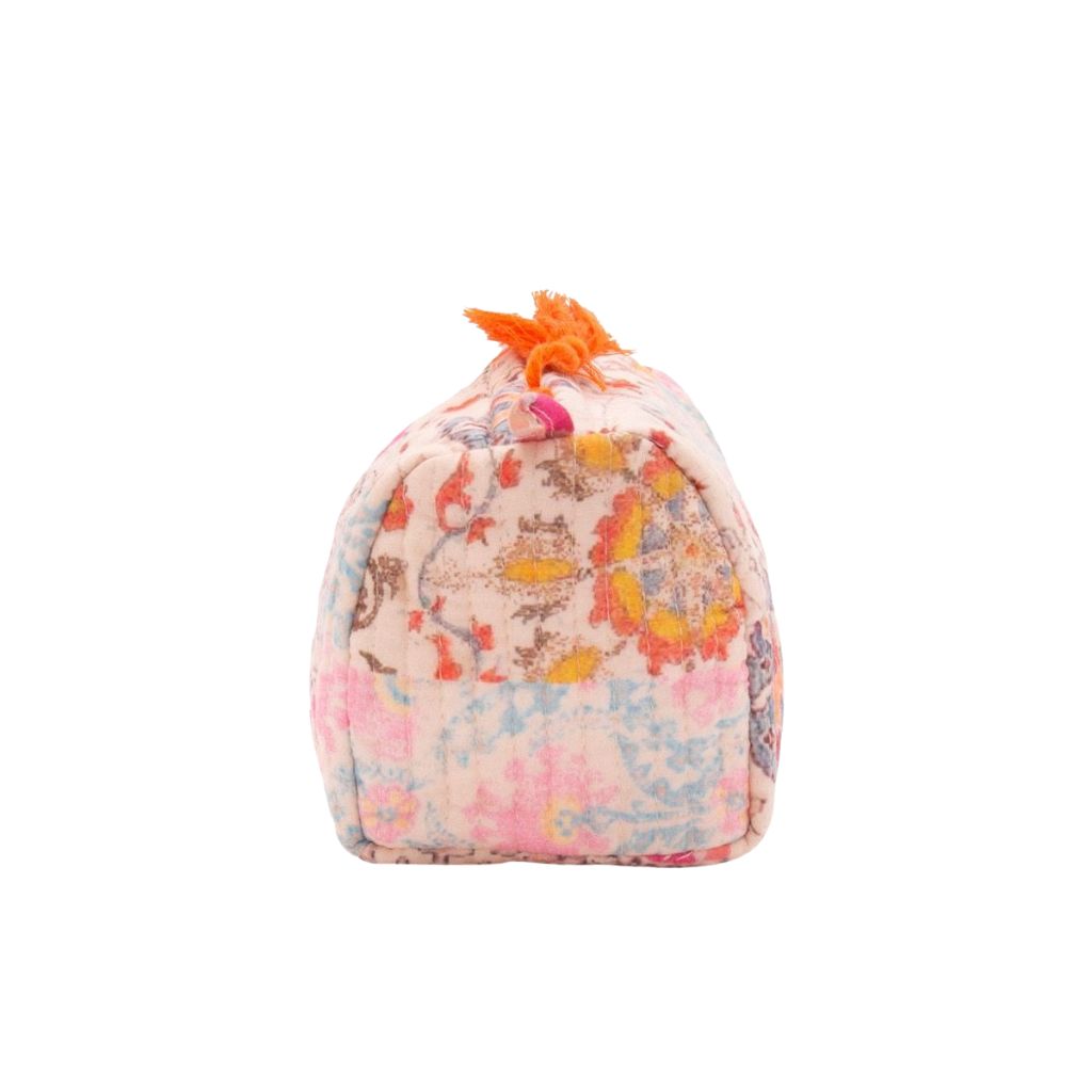 etui opbergtasje met bloemen