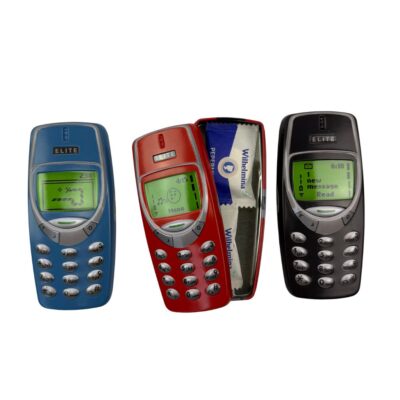 3 kleuren retro telefoon opbergblikje