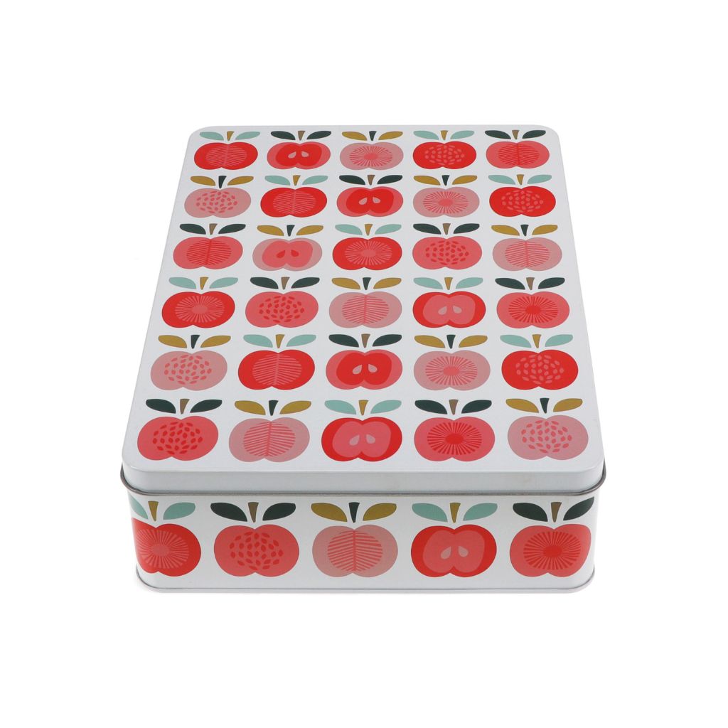 koektrommel rechthoek met vintage appel print