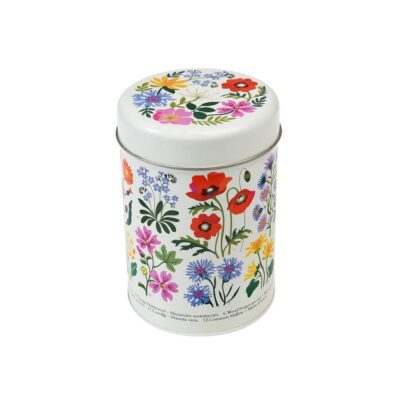 opbergblik hoog met bloemen print