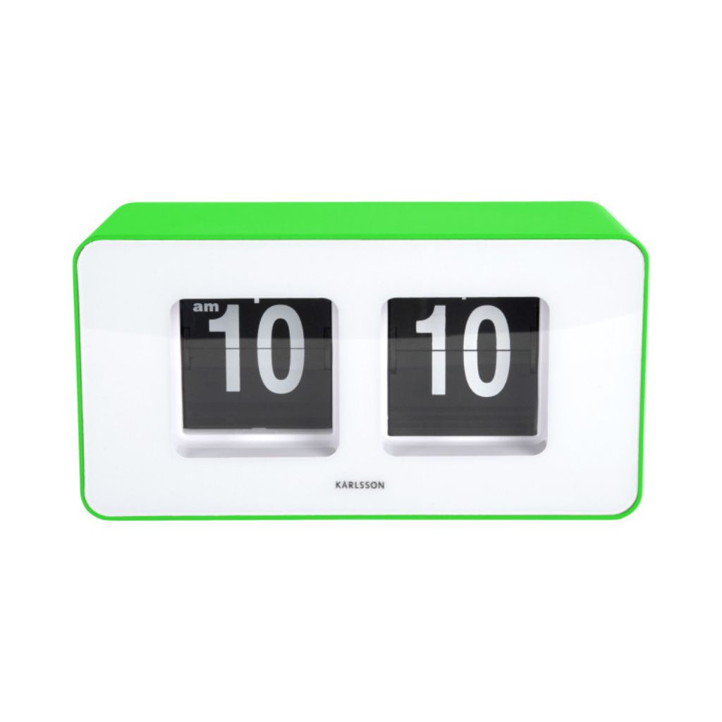 flip klok retro groen karlsson