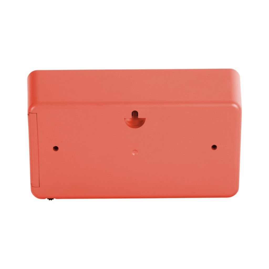 retro klok rood met flip mechanisme