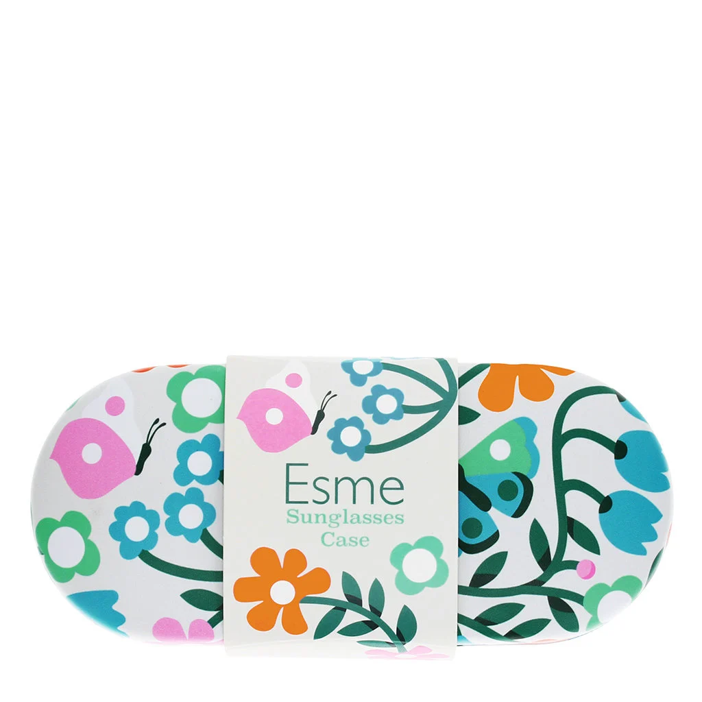 grote brillenkoker met bloemen print