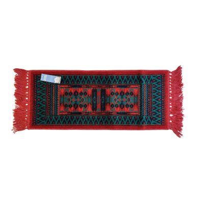 tafelloper smyrna rood blauw groen print